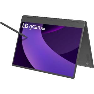 imageLG gram Pro 2in1 16inch Lightweight Touchscreen Laptop Computer Intel Evo Edition Powered by Intel Core Ultra7 255H Processor Windows 11 Home 32GB RAM 2TB SSD  Obsidian BlackUltra7