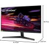 imageLG 27GP750B 27 Ultragear FHD 1920 x 1080 IPS Gaming Monitor w 1ms Response Time ampamp 240Hz Refresh Rate NVIDIA GSYNC Compatible with AMD FreeSync Premium Thin Bezel TiltHeightPivot AdjustableTilt