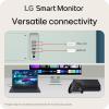 imageLG 27SR50FP Smart Monitor 27Inch FHD 1920x1080 IPS Display webOS 23 HDR 10 x2 Builtin Speakers AirPlay 2 Screen Share Bluetooth ThinQ App Remote Control PinkGreen