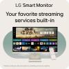 imageLG 27SR50FP Smart Monitor 27Inch FHD 1920x1080 IPS Display webOS 23 HDR 10 x2 Builtin Speakers AirPlay 2 Screen Share Bluetooth ThinQ App Remote Control PinkWhite