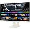 imageLG 27SR50FP Smart Monitor 27Inch FHD 1920x1080 IPS Display webOS 23 HDR 10 x2 Builtin Speakers AirPlay 2 Screen Share Bluetooth ThinQ App Remote Control PinkWhite