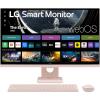 imageLG 27SR50FP Smart Monitor 27Inch FHD 1920x1080 IPS Display webOS 23 HDR 10 x2 Builtin Speakers AirPlay 2 Screen Share Bluetooth ThinQ App Remote Control PinkPink