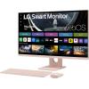 imageLG 27SR50FP Smart Monitor 27Inch FHD 1920x1080 IPS Display webOS 23 HDR 10 x2 Builtin Speakers AirPlay 2 Screen Share Bluetooth ThinQ App Remote Control PinkPink