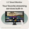 imageLG 27SR50FP Smart Monitor 27Inch FHD 1920x1080 IPS Display webOS 23 HDR 10 x2 Builtin Speakers AirPlay 2 Screen Share Bluetooth ThinQ App Remote Control PinkBlack