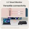 imageLG 27SR50FP Smart Monitor 27Inch FHD 1920x1080 IPS Display webOS 23 HDR 10 x2 Builtin Speakers AirPlay 2 Screen Share Bluetooth ThinQ App Remote Control PinkPink
