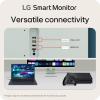 imageLG 27SR50FP Smart Monitor 27Inch FHD 1920x1080 IPS Display webOS 23 HDR 10 x2 Builtin Speakers AirPlay 2 Screen Share Bluetooth ThinQ App Remote Control PinkGreen