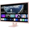 imageLG 27SR50FP Smart Monitor 27Inch FHD 1920x1080 IPS Display webOS 23 HDR 10 x2 Builtin Speakers AirPlay 2 Screen Share Bluetooth ThinQ App Remote Control PinkPink