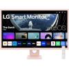 imageLG 27SR50FP Smart Monitor 27Inch FHD 1920x1080 IPS Display webOS 23 HDR 10 x2 Builtin Speakers AirPlay 2 Screen Share Bluetooth ThinQ App Remote Control PinkPink