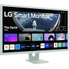 imageLG 27SR50FP Smart Monitor 27Inch FHD 1920x1080 IPS Display webOS 23 HDR 10 x2 Builtin Speakers AirPlay 2 Screen Share Bluetooth ThinQ App Remote Control PinkGreen
