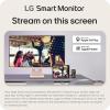 imageLG 27SR50FP Smart Monitor 27Inch FHD 1920x1080 IPS Display webOS 23 HDR 10 x2 Builtin Speakers AirPlay 2 Screen Share Bluetooth ThinQ App Remote Control PinkPink