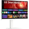 imageLG 27SR75UW 27 inch 4K UHD 3840x2160 IPS HDR10 USB TypeC 65W PD Smart Monitor webOS 23 AirPlay Screen Share Bluetooth ThinQ App Builtin Speaker HDMI White27U730SAW