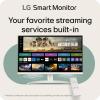 imageLG 27SR75UW 27 inch 4K UHD 3840x2160 IPS HDR10 USB TypeC 65W PD Smart Monitor webOS 23 AirPlay Screen Share Bluetooth ThinQ App Builtin Speaker HDMI White27SR75UW
