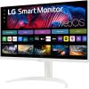 imageLG 27SR75UW 27 inch 4K UHD 3840x2160 IPS HDR10 USB TypeC 65W PD Smart Monitor webOS 23 AirPlay Screen Share Bluetooth ThinQ App Builtin Speaker HDMI White27SR75UW