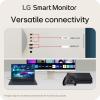 imageLG 32SR85UW Smart Monitor 32inch 4K UHD 3840x2160 IPS Display webOS 23 USB TypeC 90W PD Builtin FHD Webcam ampamp Speaker HDR 10 AirPlay 2 Screen Share Bluetooth White