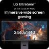 imageLG 34G600AB 34inch Ultragear WQHD 3440 x 1440 Curved Gaming Monitor 160Hz AMD FreeSync Premium HDR10 Builtin Speaker Reader Mode HDMI 21 DisplayPort TiltHeightPivot Stand BlackPivot Stand