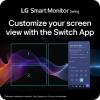 imageLG Smart Monitor Swing 32U889SAW 32Inch 4K UHD 3840x2160 IPS Touchscreen on a Fully Adjustable Wheeled Base HDR10 webOS Builtin Speaker HDMI USB TypeC TiltHeightSwivelPivot Stand White