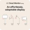 imageLG Smart Monitor Swing 32U889SAW 32Inch 4K UHD 3840x2160 IPS Touchscreen on a Fully Adjustable Wheeled Base HDR10 webOS Builtin Speaker HDMI USB TypeC TiltHeightSwivelPivot Stand White