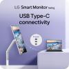 imageLG Smart Monitor Swing 32U889SAW 32Inch 4K UHD 3840x2160 IPS Touchscreen on a Fully Adjustable Wheeled Base HDR10 webOS Builtin Speaker HDMI USB TypeC TiltHeightSwivelPivot Stand White