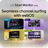 imageLG Smart Monitor Swing 32U889SAW 32Inch 4K UHD 3840x2160 IPS Touchscreen on a Fully Adjustable Wheeled Base HDR10 webOS Builtin Speaker HDMI USB TypeC TiltHeightSwivelPivot Stand White