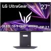 imageLG 27GX790AB 27inch Ultragear OLED Gaming Monitor QHD 1440p 480Hz 003ms DisplayPort 21 True Black 400 NVIDIA GSync AMD FreeSync Premium Pro HDMI USB TiltHeightSwivelPivot Stand Black27 black