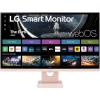 imageLG 27SR50FP Smart Monitor 27Inch FHD 1920x1080 IPS Display webOS 23 HDR 10 x2 Builtin Speakers AirPlay 2 Screen Share Bluetooth ThinQ App Remote Control PinkPink