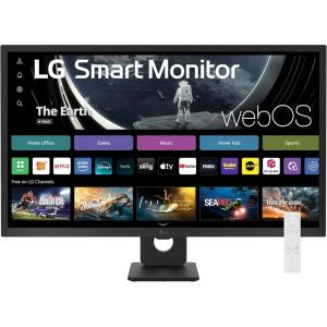 imageLG 27SR50FP Smart Monitor 27Inch FHD 1920x1080 IPS Display webOS 23 HDR 10 x2 Builtin Speakers AirPlay 2 Screen Share Bluetooth ThinQ App Remote Control PinkBlack