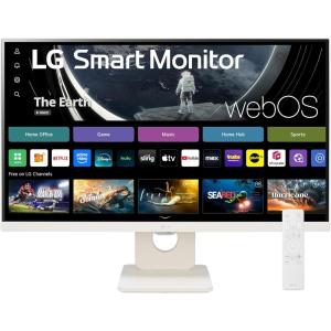 imageLG 27SR50FP Smart Monitor 27Inch FHD 1920x1080 IPS Display webOS 23 HDR 10 x2 Builtin Speakers AirPlay 2 Screen Share Bluetooth ThinQ App Remote Control PinkWhite