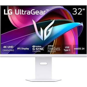 imageLG 32G810SAW 32inch Ultragear 4K UHD 3840 x 2160 IPS Gaming Monitor 144Hz 1ms NVIDIA GSync Compatible AMD FreeSync Premium VESA DisplayHDR 400 HDMI DisplayPort USB TypeC WhiteNew version