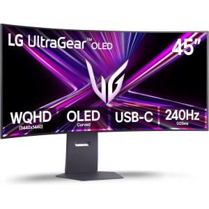 imageLG 45GX900AB 45Inch Ultragear WQHD 3440 x 1440 OLED Curved Gaming Monitor 240Hz 003ms NVIDIA GSync VESA DisplayHDR True Black 400 HDMI 21 DisplayPort USB TypeC PD 65W Black