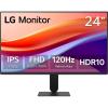 imageLG 24U411AB 24inch Full HD 1920 x 1080 IPS Computer Monitor 120Hz HDR10 Reader Mode Flicker Safe HDMI Slim Stand Base Black24 inch