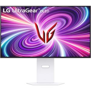 imageLG 32GS95UV 32inch Ultragear OLED Gaming Monitor 4K UHD 1440p 240Hz 003ms DisplayHDR True Black 400 AMD FreeSync Premium Pro NVIDIA GSync HDMI 21 DisplayPort TiltHeightSwivel Stand White