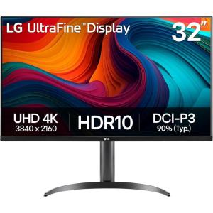 imageLG 32UR550KB 32inch Ultrafine 4K UHD 3840 x 2160 Computer Monitor HDR10 60Hz HDMI DisplayPort TiltHeightPivot Adjustable Stand Black