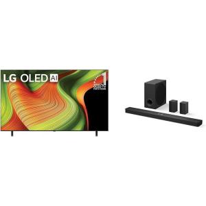 imageLG 83quot 2025 OLED AI 4K TV ampamp S90TR 713Channel OLED evo TV Matching Home Theater Soundbar with Rear Surround Speakers and Wireless Subwoofer Wow Orchestra Dolby Atmos83Inches
