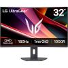 imageLG 32G600AB 32inch Ultragear QHD 2560 x 1440 Curved Gaming Monitor 180Hz 1ms AMD FreeSync HDMI DisplayPort TiltHeightSwivel Adjustable Stand Black32G600ABAUSQ