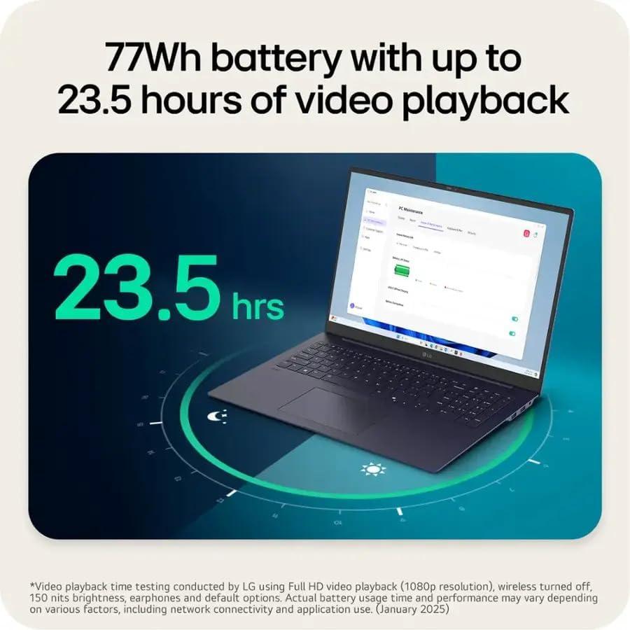 imageLG gram 17 Lightweight Laptop Intel 13th Gen Core i7 Evo Platform Windows 11 Home 16GB RAM 1TB SSD Black32GB DDR5 RAM 2TB PCIe SSD
