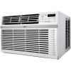 imageLG 18000 BTU Window Air Conditioner 230208V Cools 1000 SqFt 25 x 40 Room Size Quiet Operation Electronic Control with Remote 3 Cooling amp Fan Speeds Auto Restart WhiteWhite