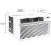 imageLG 18000 BTU Window Air Conditioner 230208V Cools 1000 SqFt 25 x 40 Room Size Quiet Operation Electronic Control with Remote 3 Cooling amp Fan Speeds Auto Restart WhiteWhite