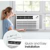 imageLG 18000 BTU Window Air Conditioner 230208V Cools 1000 SqFt 25 x 40 Room Size Quiet Operation Electronic Control with Remote 3 Cooling amp Fan Speeds Auto Restart WhiteWhite