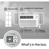 imageLG 18000 BTU Window Air Conditioner 230208V Cools 1000 SqFt 25 x 40 Room Size Quiet Operation Electronic Control with Remote 3 Cooling amp Fan Speeds Auto Restart WhiteBright White
