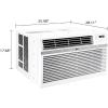 imageLG 18000 BTU Window Air Conditioner 230208V Cools 1000 SqFt 25 x 40 Room Size Quiet Operation Electronic Control with Remote 3 Cooling amp Fan Speeds Auto Restart WhiteWhite