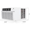 imageLG 18000 BTU Window Air Conditioner 230208V Cools 1000 SqFt 25 x 40 Room Size Quiet Operation Electronic Control with Remote 3 Cooling amp Fan Speeds Auto Restart WhiteWhite