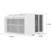 imageLG 18000 BTU Window Air Conditioner 230208V Cools 1000 SqFt 25 x 40 Room Size Quiet Operation Electronic Control with Remote 3 Cooling amp Fan Speeds Auto Restart WhiteWhite