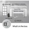 imageLG 18000 BTU Window Air Conditioner 230208V Cools 1000 SqFt 25 x 40 Room Size Quiet Operation Electronic Control with Remote 3 Cooling amp Fan Speeds Auto Restart WhiteBright White
