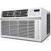 imageLG 18000 BTU Window Air Conditioner 230208V Cools 1000 SqFt 25 x 40 Room Size Quiet Operation Electronic Control with Remote 3 Cooling amp Fan Speeds Auto Restart WhiteWhite