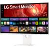imageLG 37U730SAW 37inch Smart 4K UHD 3840 x 2160 IPS Computer Monitor 60Hz HDR10 webOS Builtin Speaker Airplay 2 Screen Share HDMI USB TypeC PW 65W TiltHeightSwivel Stand White