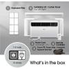 imageLG 8000 BTU Dual Inverter Smart Window Air Conditioner 115V Cools 340 Sq Ft for Bedroom Living Room Apartment Quiet Energy Star works with LG ThinQ Amazon Alexa and Hey Google WhiteBright White
