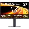 image27GX790BB 27 Ultragear QHD 3440 x 1440 OLED Gaming Monitor Dual ModeQHD 540Hz HD 720Hz 002ms TrueBlack 500 NVIDIA GSync Compatible AMD FreeSync Premium Pro DisplayPort 21 USBC Black