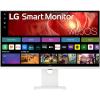 imageLG 37U730SAW 37inch Smart 4K UHD 3840 x 2160 IPS Computer Monitor 60Hz HDR10 webOS Builtin Speaker Airplay 2 Screen Share HDMI USB TypeC PW 65W TiltHeightSwivel Stand White