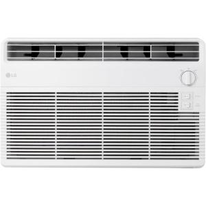 imageLG 18000 BTU Window Air Conditioner 230208V Cools 1000 SqFt 25 x 40 Room Size Quiet Operation Electronic Control with Remote 3 Cooling amp Fan Speeds Auto Restart WhiteBright White