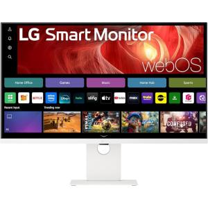 imageLG 37U730SAW 37inch Smart 4K UHD 3840 x 2160 IPS Computer Monitor 60Hz HDR10 webOS Builtin Speaker Airplay 2 Screen Share HDMI USB TypeC PW 65W TiltHeightSwivel Stand White